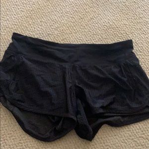 Mesh lululemon running shorts
